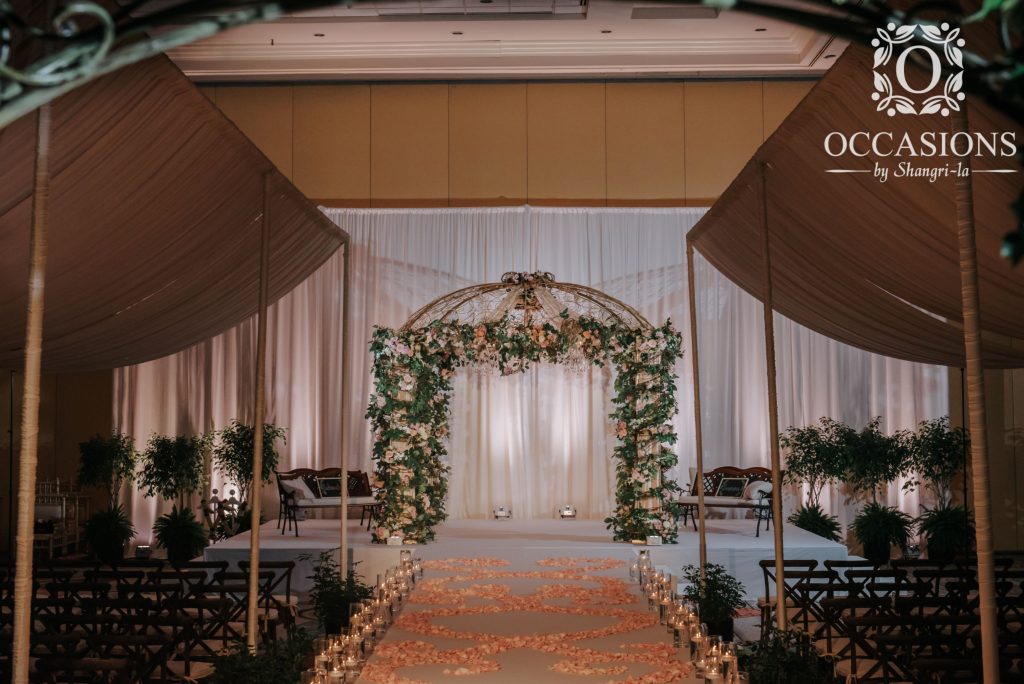 Secret Garden Canopy and Mandap Wedding Ceremony by Occasions by Shangri-la #OBSevents