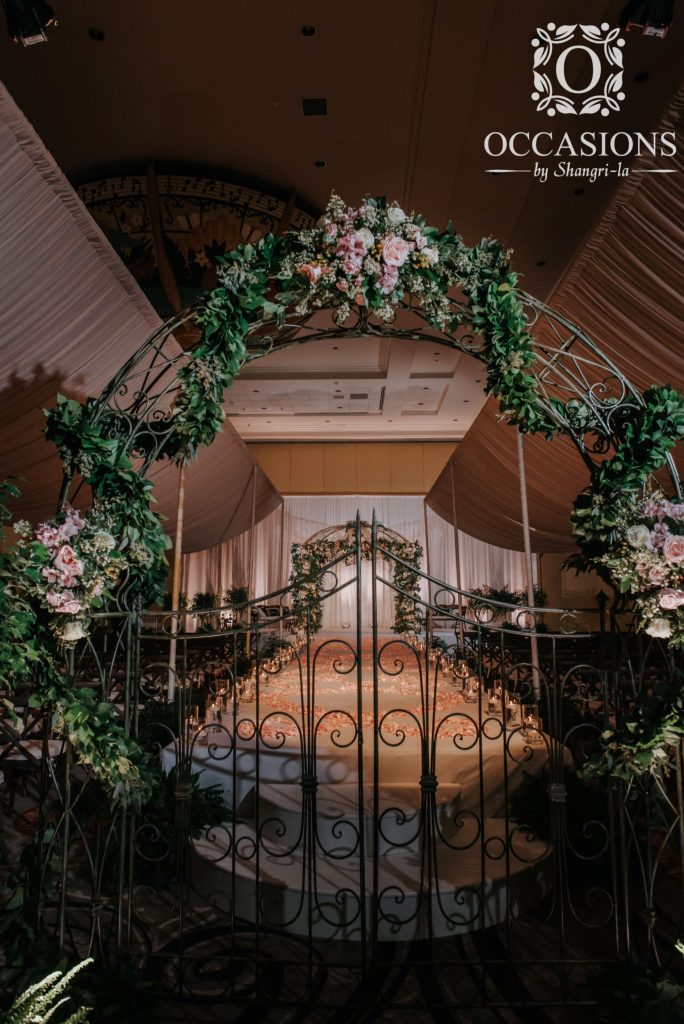 Secret Garden Gate Aisle Entrance Wedding Ceremony by Occasions by Shangri-la #OBSevents